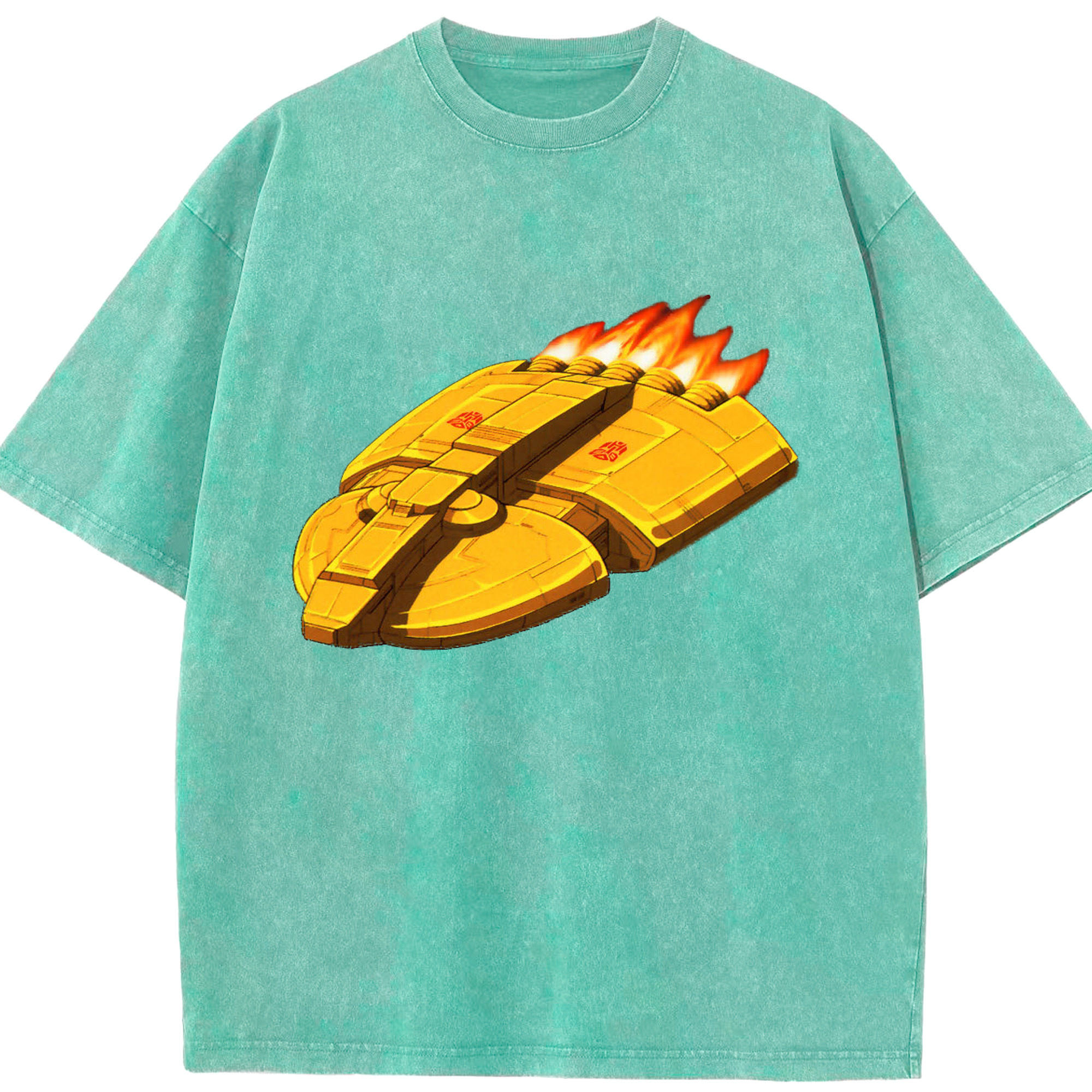 （画像用）  綿100% ヴィンテージ風 半袖Tシャツ（フロントプリント）